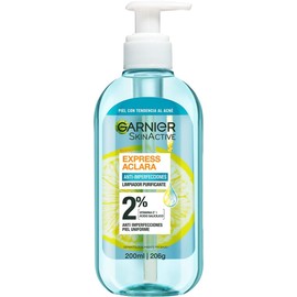 Garnier Express Aclara Gel de Limpieza Anti Acne 200ml + ara Agua Micelar Anti Acne 400 ml + ara Exfoliante Anti Acne 150 ml