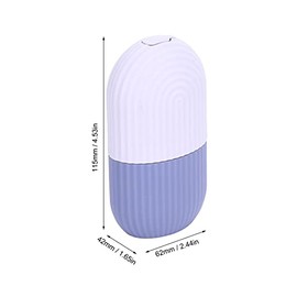 Zerodis Rodillo de Hielo para Cara y Ojos, Molde de Hielo de Silicona Reutilizable Herramientas de Cuidado para Masaje Facial de Ilumina la Piel