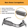 Razstdala 52349 Stainless Steel Exhaust Muffler Flex Pipe Fit For