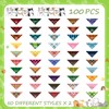 Sweetude 100 Pcs Plaid Dog Bandanas Bulk Cute Dog Scarf