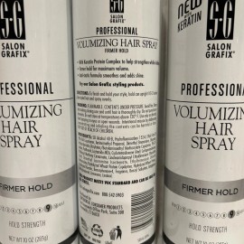 Salon Grafix Lot of  3 - Salon Grafix Professional Volumizing Hair Spray Firmer Hold #9