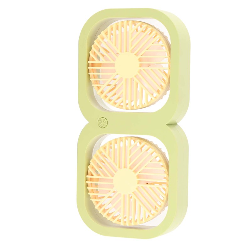 Double Head Desktop Fan 2 Speed Adjustment USB Cooling Fan