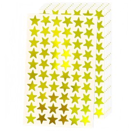 1050Pcs Small Gold Foil Star Stickers,0.7'' Gold Star Stickers for Kids,30 Sheets Reward Chart Stickers for Children Teachers Reward Chart Scrapbooking