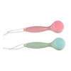 3Pcs Silicone Long Handle Facial Cleansing Brushes, Soft Hair Face