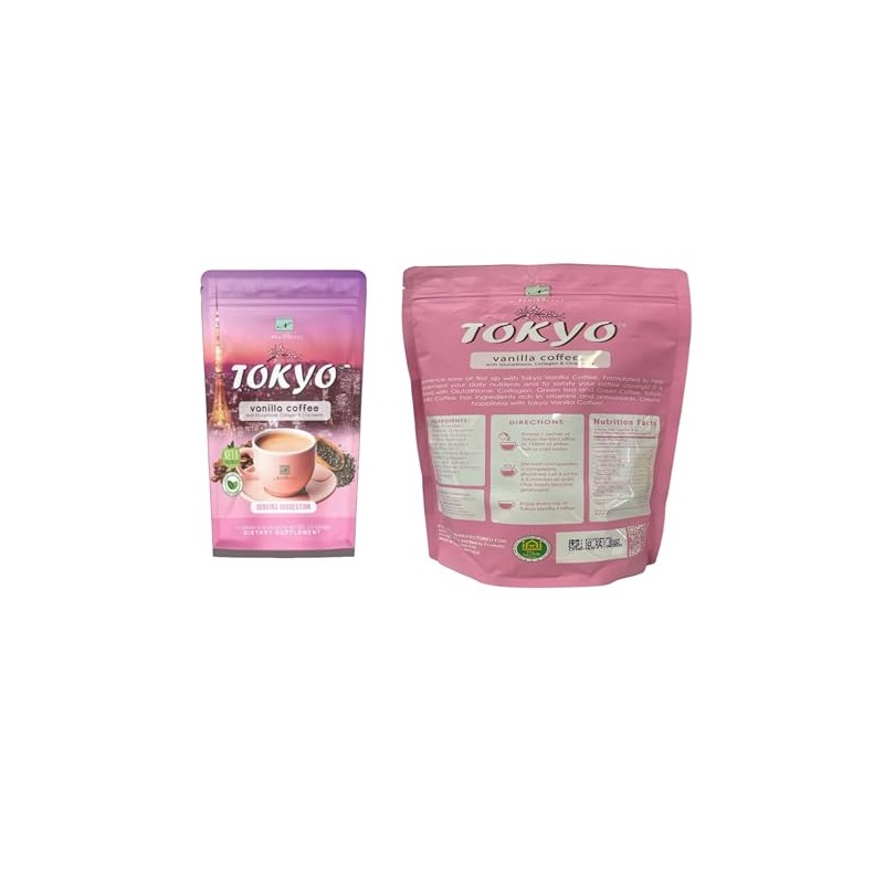 Generic 10 Sachets Namiro-seus Tokyo Vanilla Coffee with Glutathione, Collagen