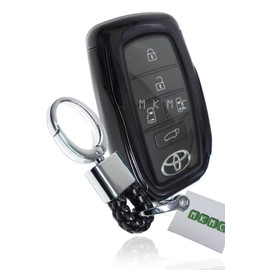 MKMC Smart Key Case, TPU Material, Toyota Car, New Voxy Noah 90 Series, Yaris Cross, Corolla Touring, Sports, VOXY Compatible Parts, Black