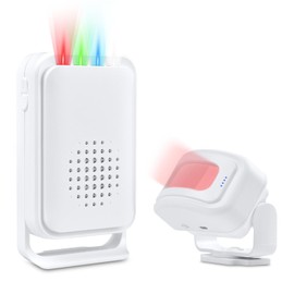 Nineleaf Motion Detector Doorbell, Motion Detector Alarm, Door Chime for Businesses at The Entrance, 17 Tones, 5 Volume Levels, Vibration Function