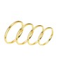DATOA 4Pcs Stainless Steel Toe Rings Set for Women Minimalist
