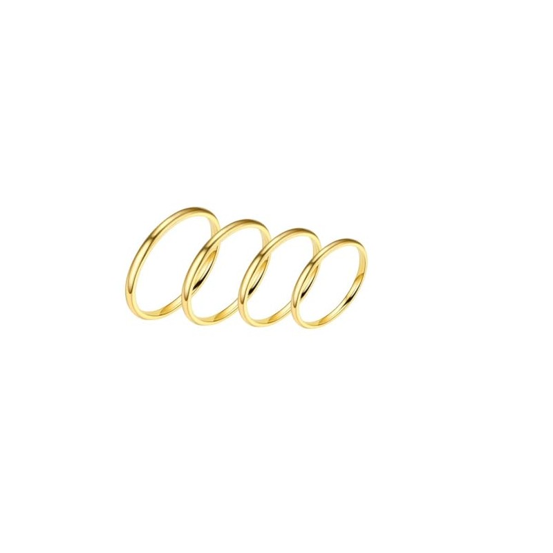 DATOA 4Pcs Stainless Steel Toe Rings Set for Women Minimalist