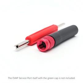 AutoLine Pro EVAP Service Port Adapter | Superior Adaptor Connector Kit w/Valve Removal Tool for Smoke Leak Tester | Ultra-Durable