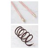 JewelVOX Hair Accessories, Wire Pony Hair Wire, Embossing, Simple, Brown,