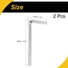 WorkBless 2 Pcs 6mm Hex Key Wrench l Shaped CR-V