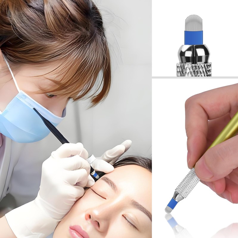 ATOMUS Microblading Needles Kit 14-Pin 18U Pin Liner Needles Permanent