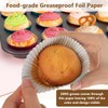 Gifbera Standard Pink Foil Cupcake Liners Wrappers Baking Cups for