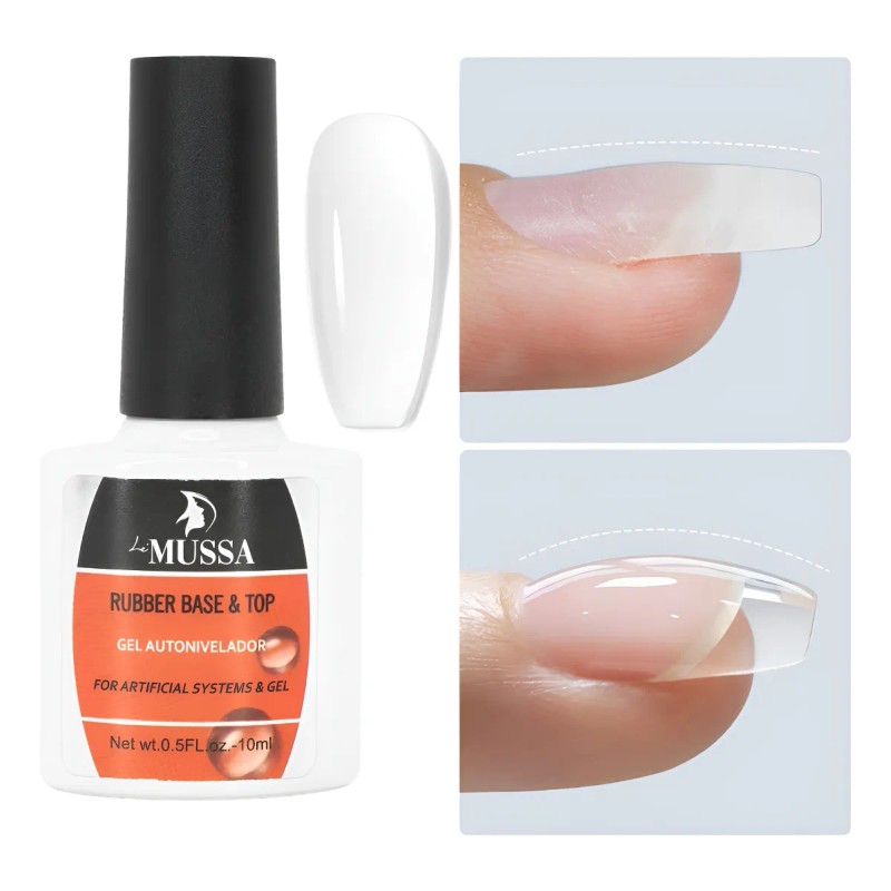 Rubber Gel Uv Base Y Top 2en1 Autonivelador 10ml Uñas