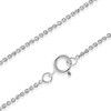Sterling Silver 1mm Round Cable Chain Necklace for Women, Girls, Men 14-36 inch (Sterling Silver, 36)