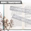 8 Pack 30cm Ruler, Clear Shatterproof Ruler