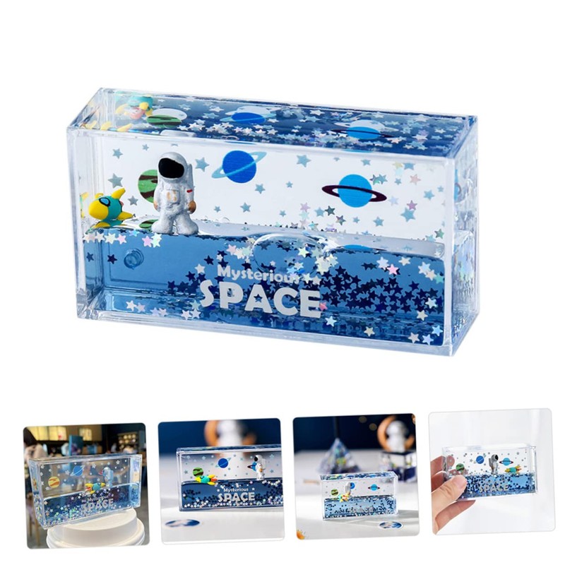 CORHAD 1pc Astronaut Quicksand Decor Unique Floating Ornament for Home