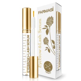 FARMASi Eyebrow and Lash Serum, Advanced Eyelash Serum to Boost Fuller Thicker, Longer, Healthier, Stronger Lashes & Brows, Nourishing Effect on Brow and Lash Roots, 0.4 fl oz