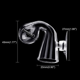 WEAVERBIRD Measury CO2 Aquarium, CO2 Drop Checker, Glass Measurement Monitor with Suction Cups for Planted Aquarium Fish Tank, CO2 Test Drop Checker, CO2 Tester Aquarium Accessories