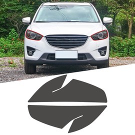 Agulier Compatible with 20% Light Smoke Headlight Vinyl Tint Film Pre-Cut Overlay Wrap Cover for Mazda CX5 2012-2016,Exterior Accessories