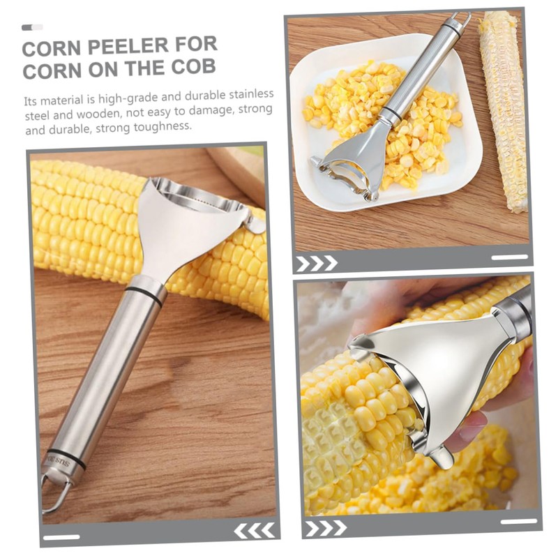 BIUDECO Pcs Stainless Steel Corn Stripper Tool Easy Peel Corn