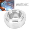 2Pcs FemaleThreaded Joint 8AN Car Liquid Flange Welding Aluminum Threaded