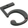 Distinctions 843245 4" Flush Mount Bronze House Number 5