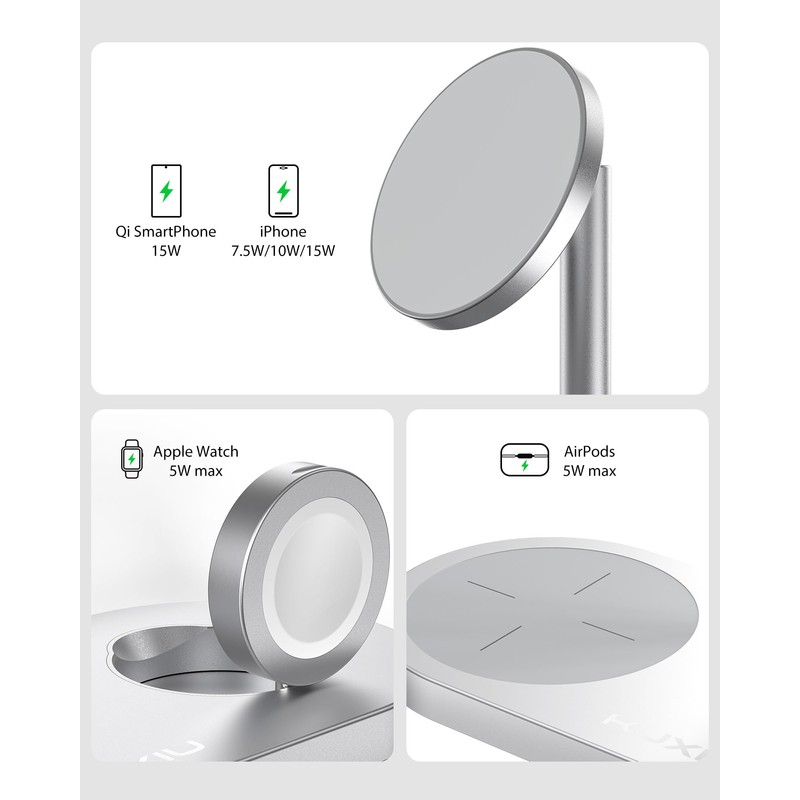 KU XIU X23 PRO 3 in 1 Charging Station