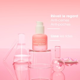 ALPHANOVA THERMAL CARE – Glättende Augenkontur gegen Schwellungen, gegen Augenringe, glättend, Hyaluronsäure – natürlich – Bio-zertifiziert – 15 ml