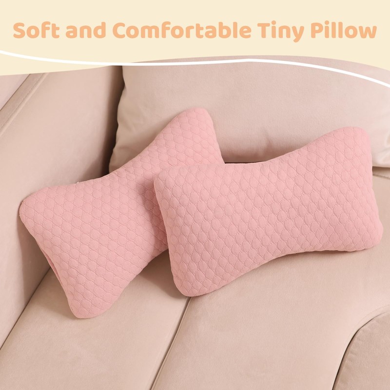 vocheer Small Pillows for Sleeping, 11"x 7" Mini Travel Pillow,