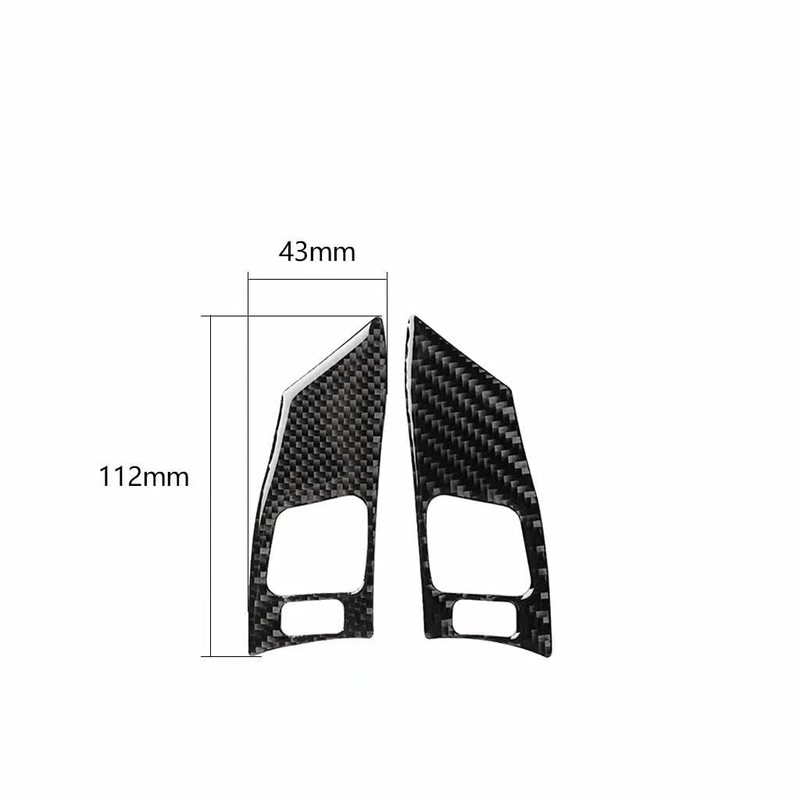 Dire Car interior carbon fiber steering wheel bottom cover trim