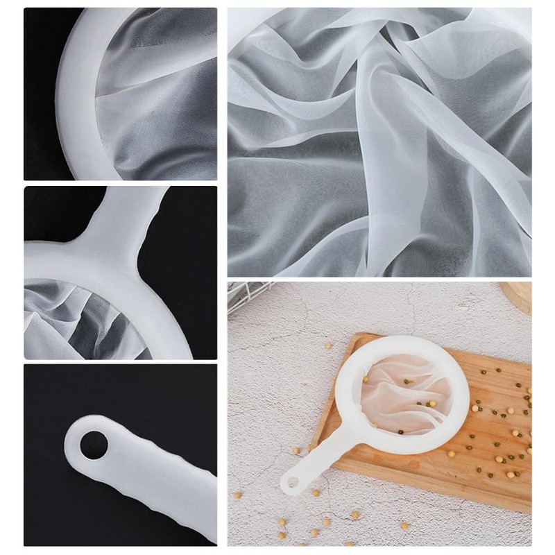 Dual-Mesh Baby Brine Shrimp Sieve Set, Wanfoou 3 Pcs Fine