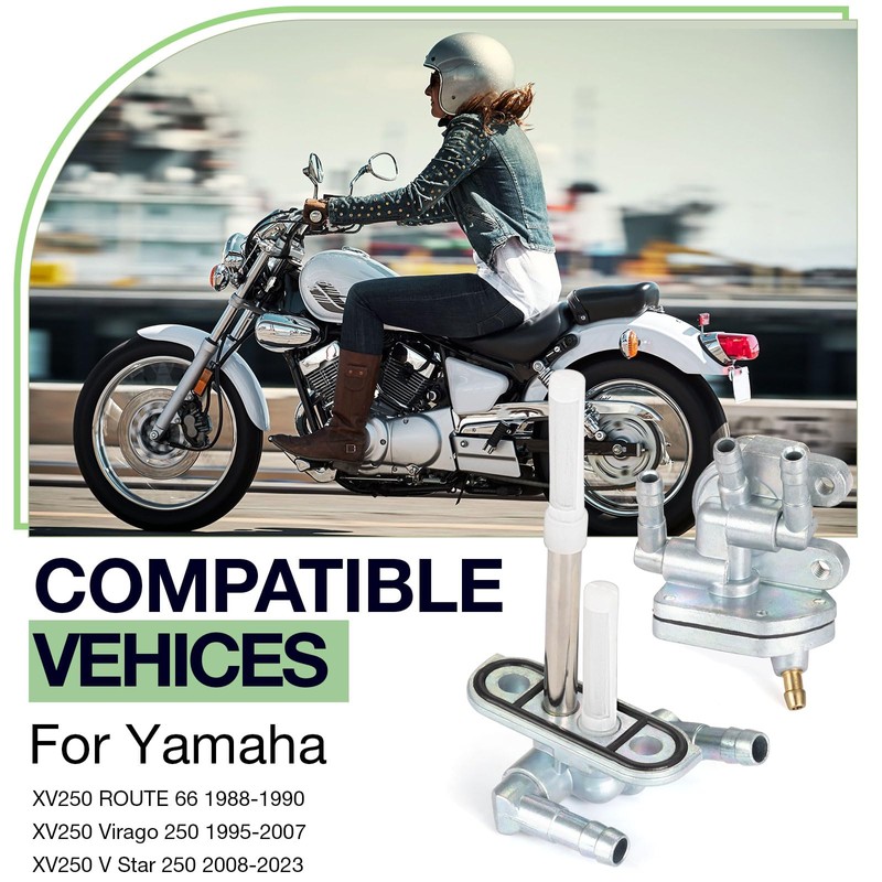 Fuel Valve Petcock & Filter Assy for Yamaha XV250 Route