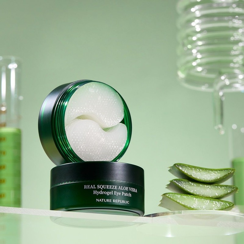 Nature Republic 리얼 스퀴즈 알로에베라 하이드로겔 아이 패치 단일옵션 ND0159