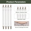 HDXH 4 PCS Bed Sheet Clips,Adjustable Bed Sheet Straps,Adjustable Bed