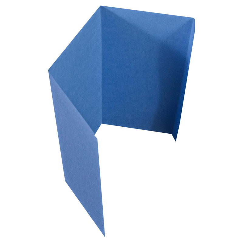 Exhibitindexes® Blue Will Cover - Heavy Card Stock Scored for