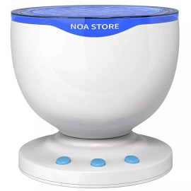 Noa Store Calming Autism Sensory LED Light Projector Toy Relax Blue Night Music Projection
