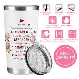 Kihraw Winnie The Pooh Gifts, Inspirational Funny Tumbler, Pooh Bear Gifts, Pooh Lover Gift, Gifts for Birthday Christmas Valentines Anniversary, 20 oz Travel Tumbler Coffee Cup