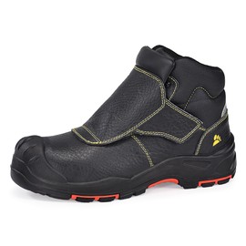 SAFETOE Welding Boots for Men Composite Toe Safety Boots Fire Resistant 300℃Heat Resistant Welder Working Shoes