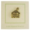 Jim Clift Design Home Heart Hands Gold Lapel Pin -