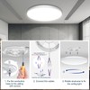 Taipow LED Ceiling Light with Remote Control, 30W Flush Led