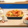 Heavy Duty Aluminum Pans with Lids Double Thick Black Gold
