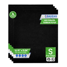 Bagean Activated Carbon Pre Filter Replacement - Compatible with Winix Air Purifier Filter Replacement C545 - Fits Winix Filter S - Air Purifier Filters Absorb Odors and Freshen the Air (4-Pack)