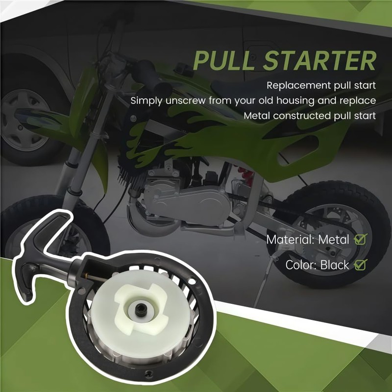 Wasserquelle Aluminum Alloy Recoil Pull Starter - 1Pack Nylon Cog