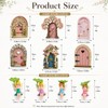 XLTXWD 10Pcs Fairy Garden Ornament Set, Decorative Mini Fairy Doors,
