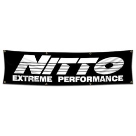 ENMOON Tires Flag Banner Extreme Performance Banner 2x8Ft For Shop Garage Workshop Decor