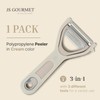 JS Gourmet 3 in 1 Vegetable Peeler, Julienne and Bottle