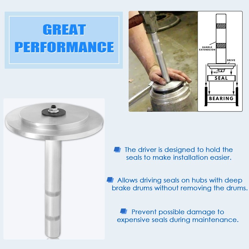 Yoursme 61850 Truck Hub Seal Installer Kit Compatible with Size