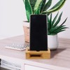 SEWACC Phone Stand for Desk Bamboo Phone Sound Amplifier, Universal